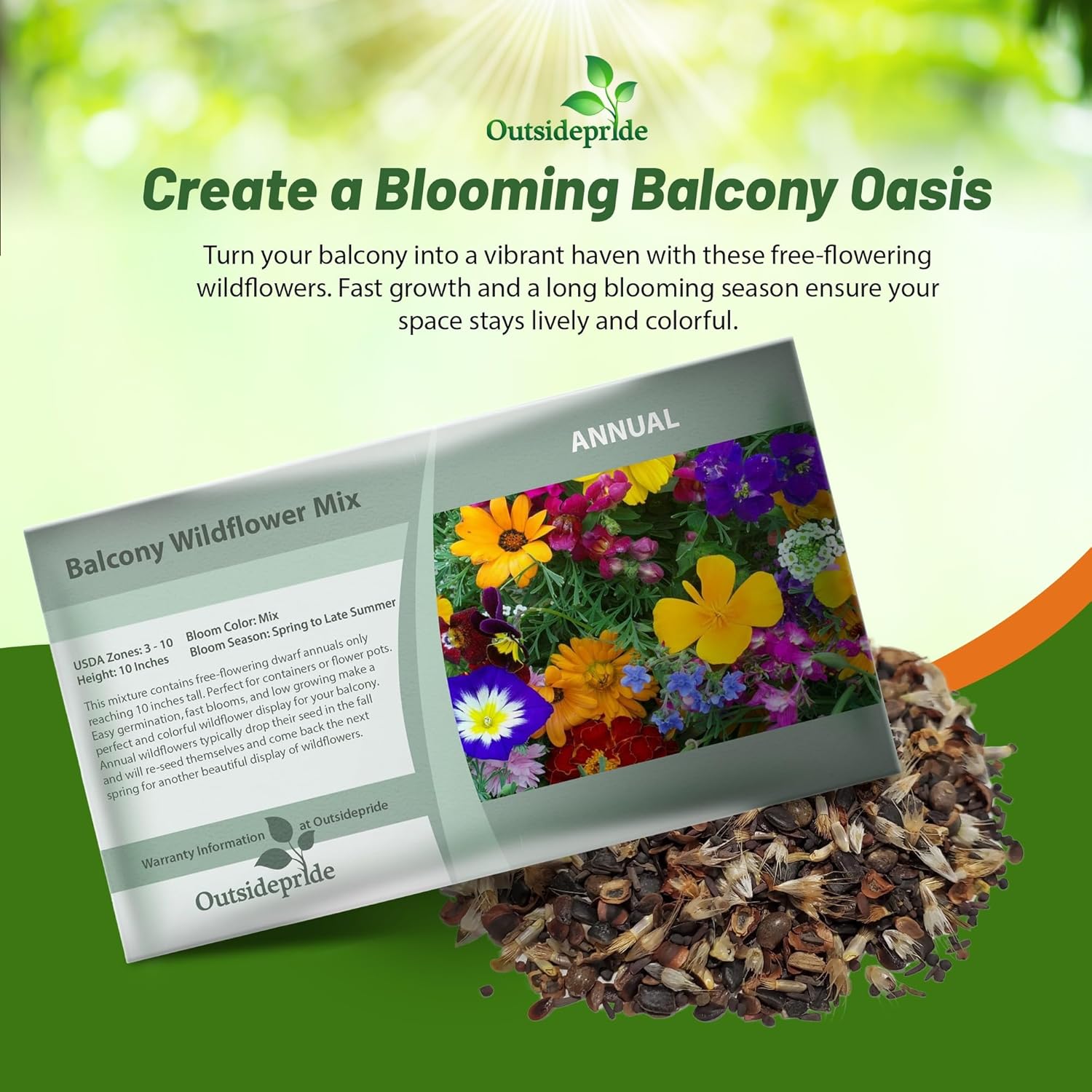 Balcony Wild Flower Seed Packet