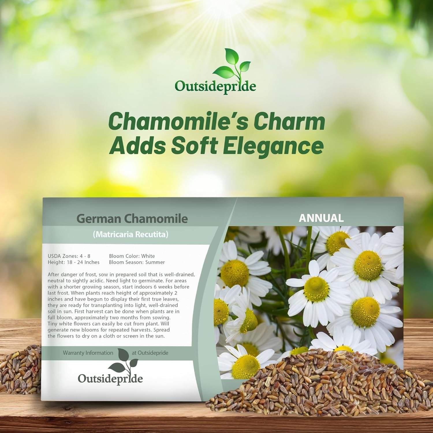 German Chamomile Seed Packet