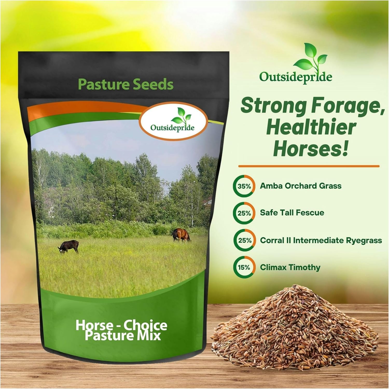 Horse Pasture Seed Bag