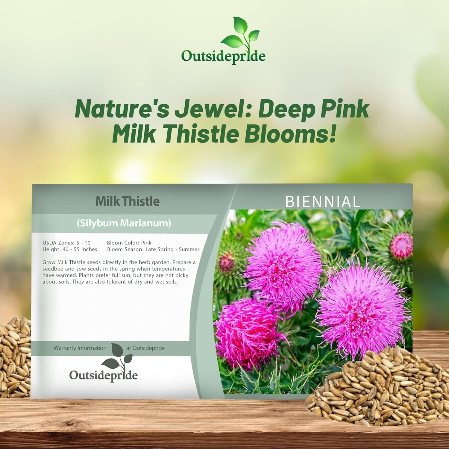 Milk Thistle Seed Packet