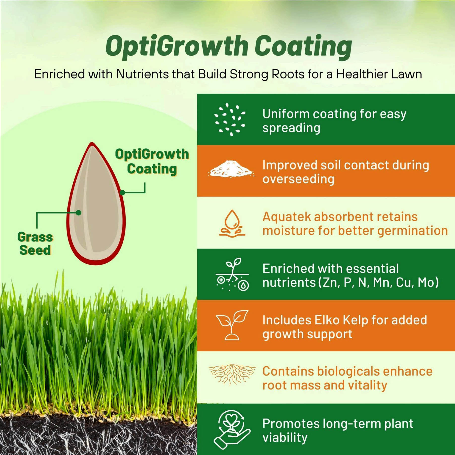 Optigrowth Seed Enhancement