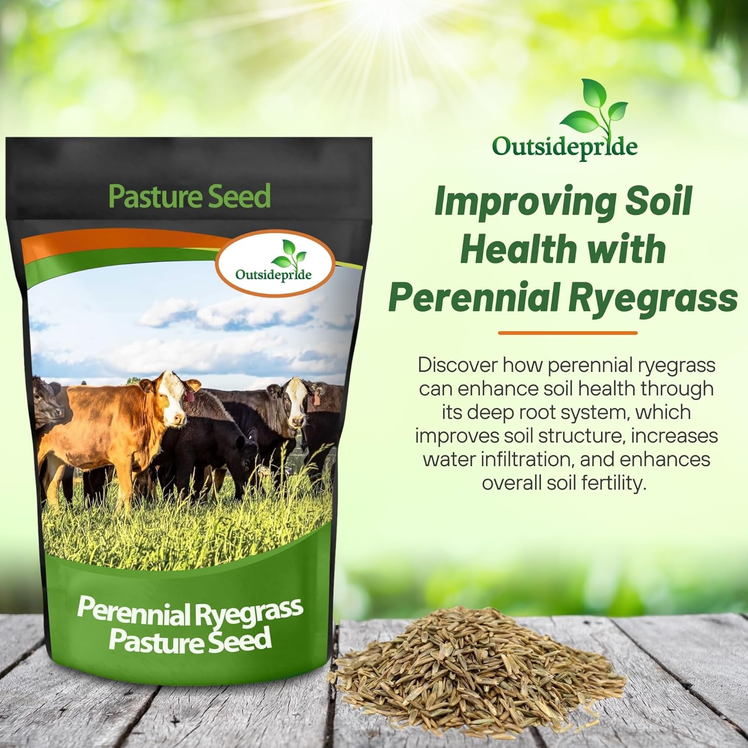 Perennial Ryegrass Pasture Seed Bag