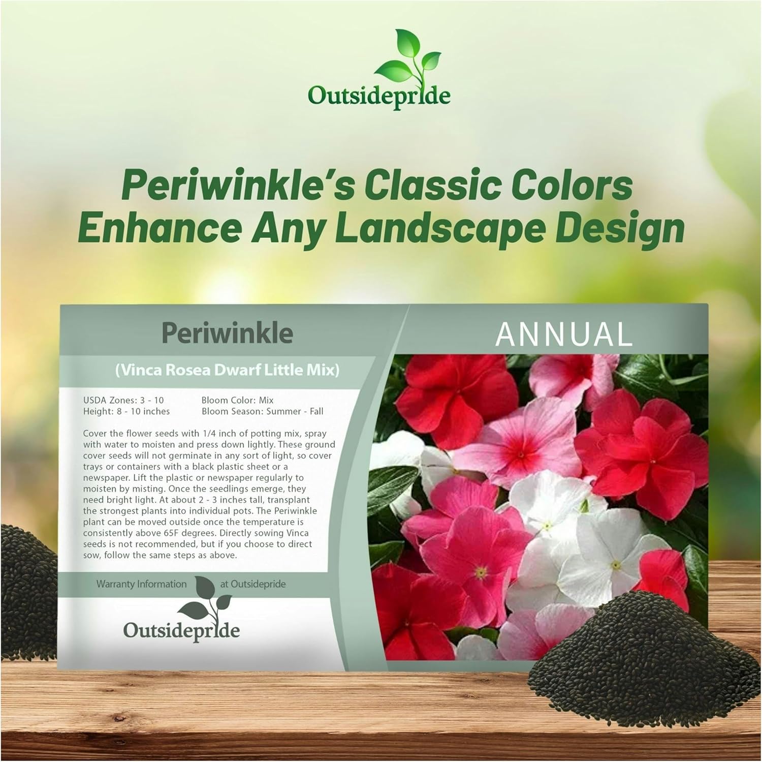 Periwinkle Groundcover Seed Packet