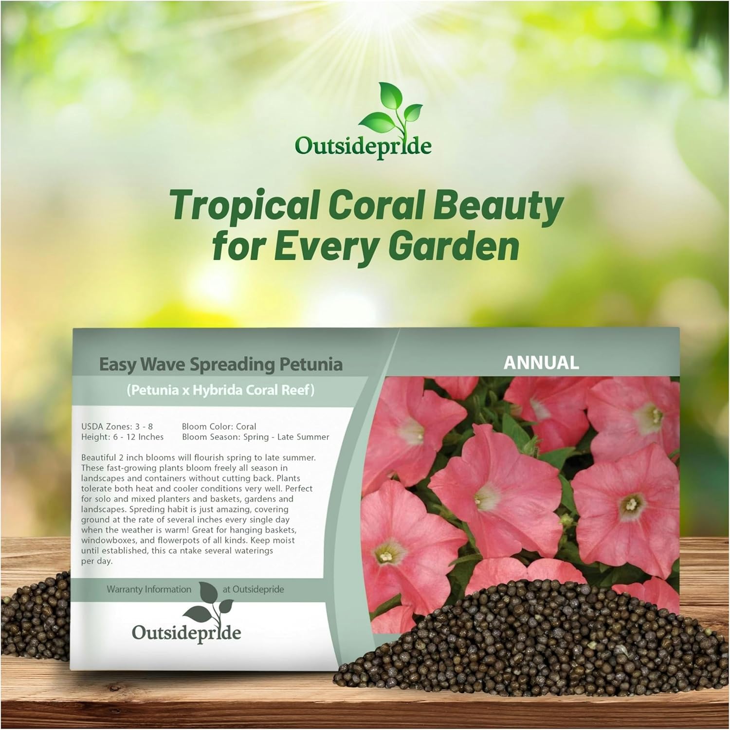 Easy Wave Coral Reef Petunia Seed Packet