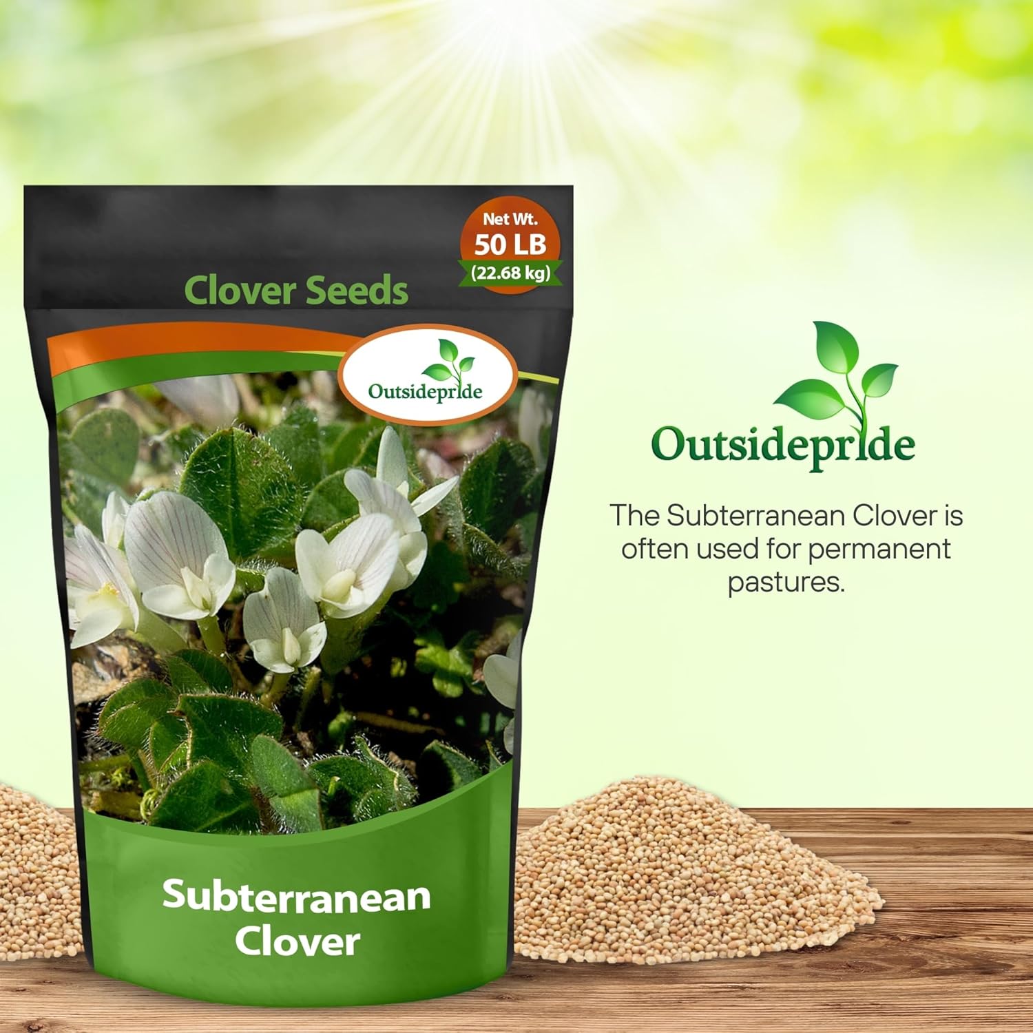 Subterranean Clover Seed Bag