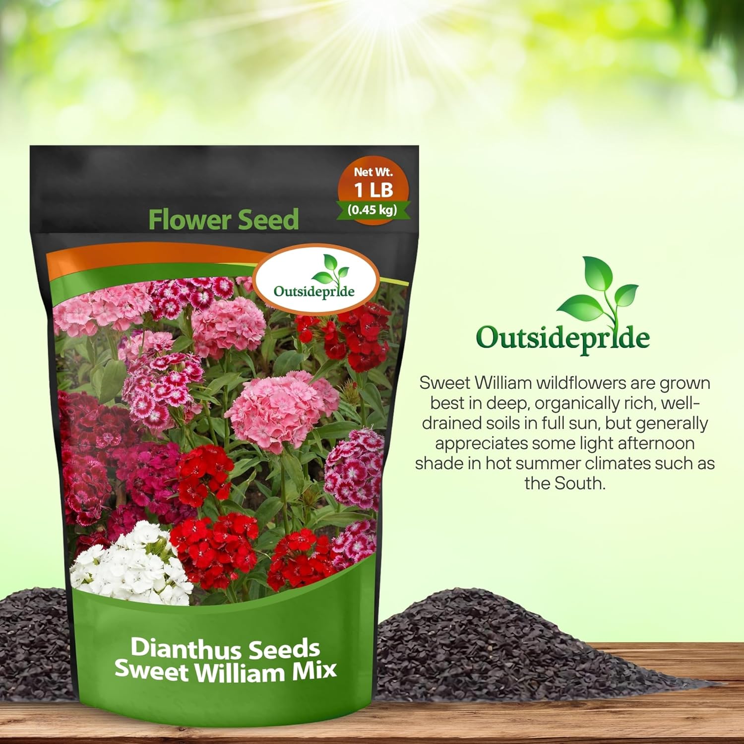 Sweet William Wildflower Seed Bag